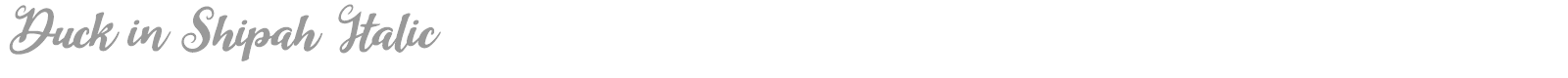 Duck in Shipah font preview